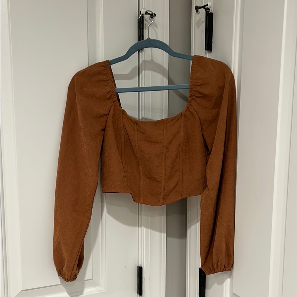 Elegant Brown Women's Top